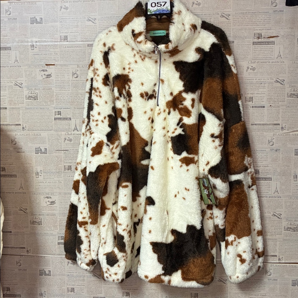 Please cow print patterned jacket 057 - Picture 2 of 2